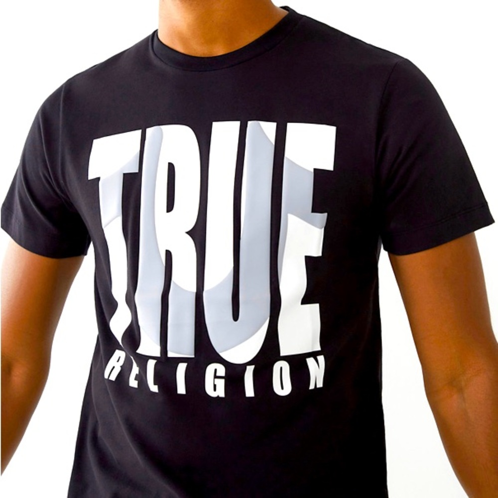 True Religion Mens XXL Shirt - SS TR Shadow Horseshoe Logo